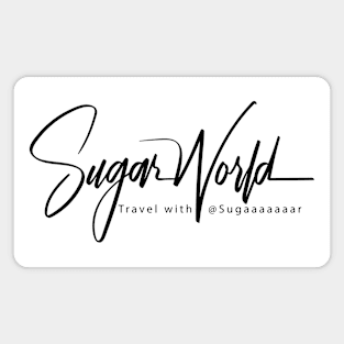 Sugar World Watermark Black Magnet